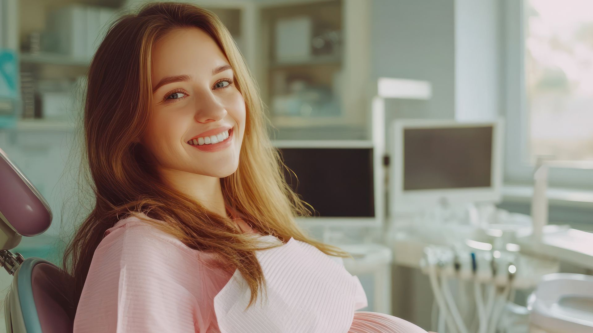 Pregnant Woman At Dental Clinic